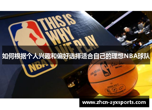 如何根据个人兴趣和偏好选择适合自己的理想NBA球队
